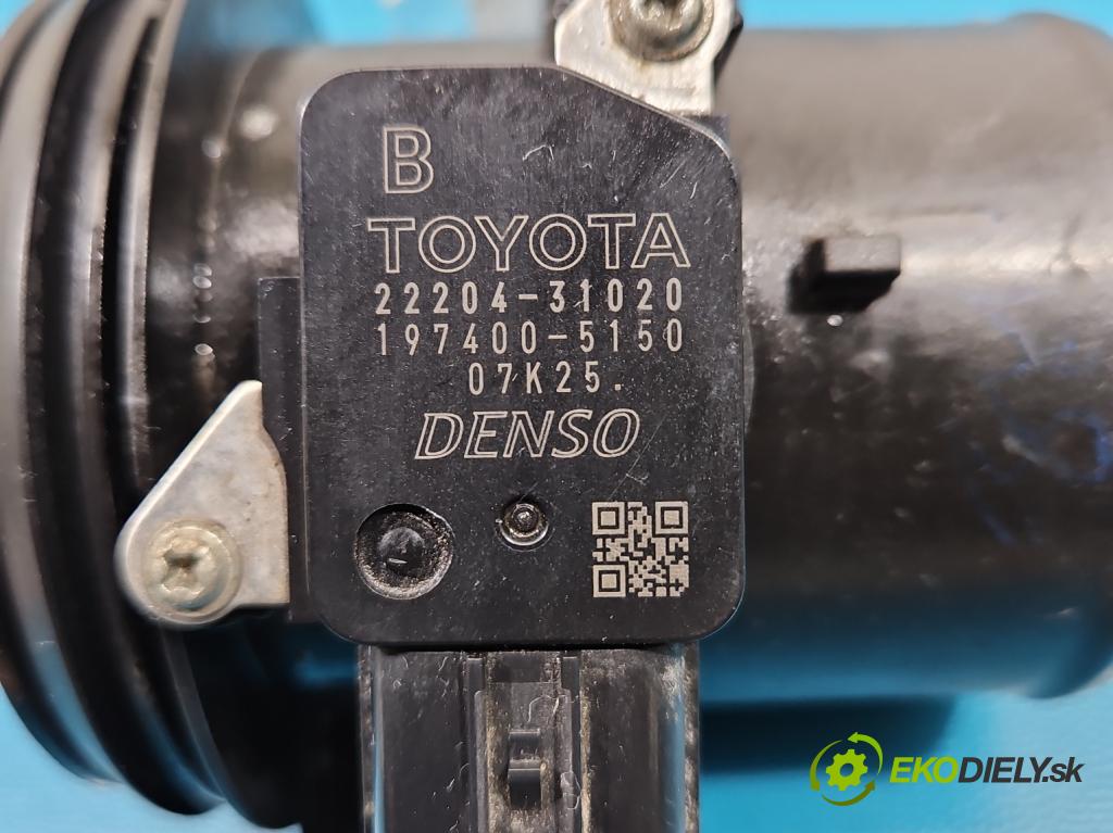 Toyota Corolla E15 2007-2014 1.6 vvti 124hp manual 91 kW 1598 cm3 4- průtokoměr: 22204-31020 (Váha vzduchu)