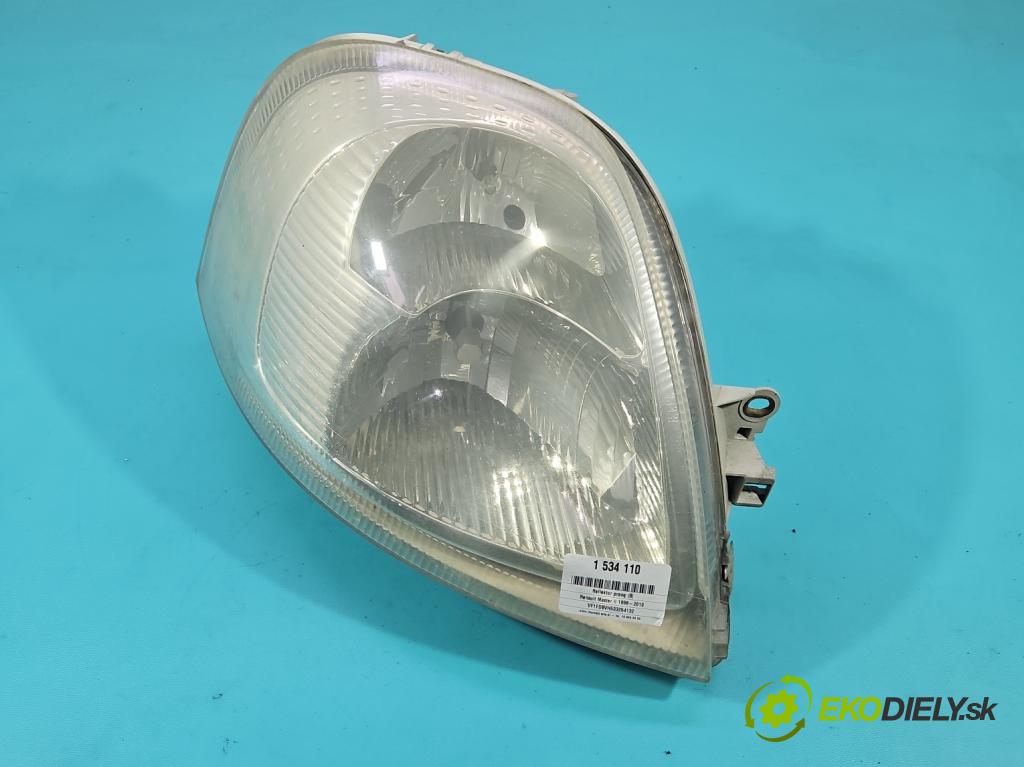 Renault Master II 1998-2010 2.5 dci 99 HP manual 73 kW 2463 cm3 5- Reflektor: pravý 8200163521 (Svetlo predné pravé)
