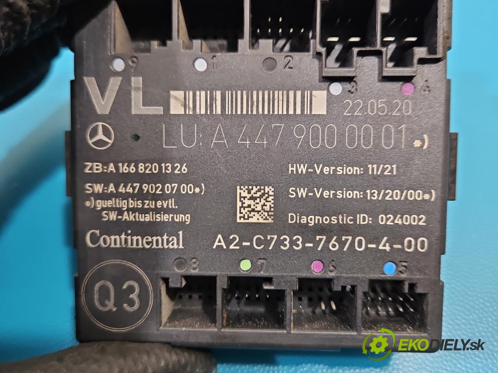Mercedes Vito W447 2014- 1.75 cdi 102 HP manual 75 kW 1750 cm3 5- riadiaca jednotka ostatné A4479000001