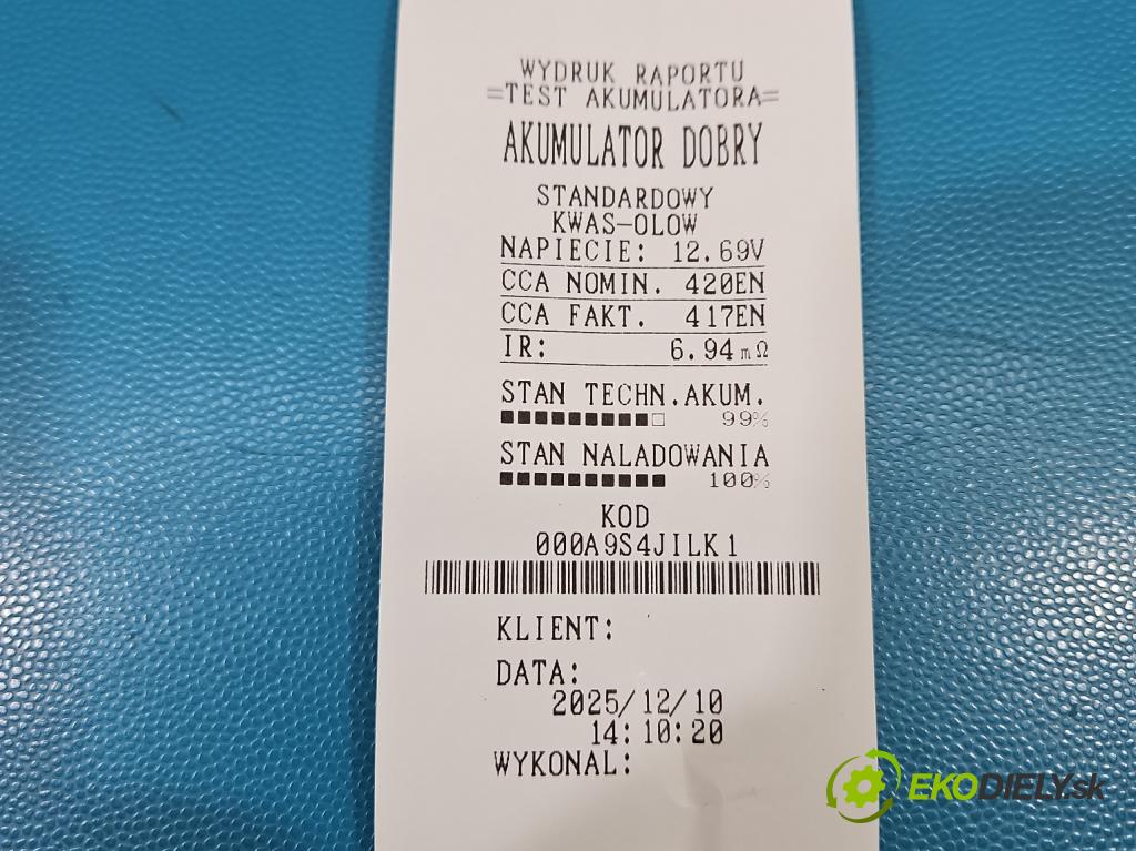 Hyundai I40 1.7 crdi 136hp manual 100 kW 1685 cm3 5- Akumulator automobilový
