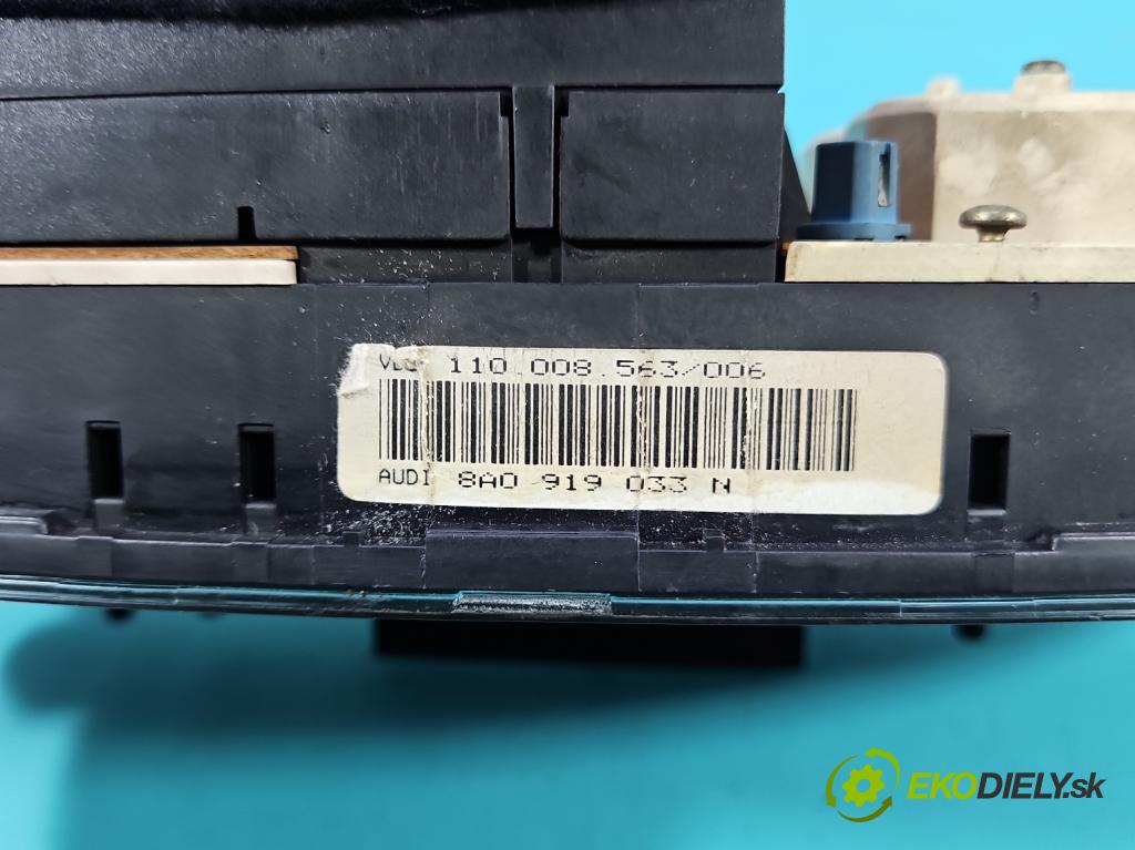 Audi 80 B4 1991-1994 1.9 tdi 90 HP manual 66 kW 1896 cm3 5- prístrojovka/ budíky 8A0919033N (Prístrojová doska)