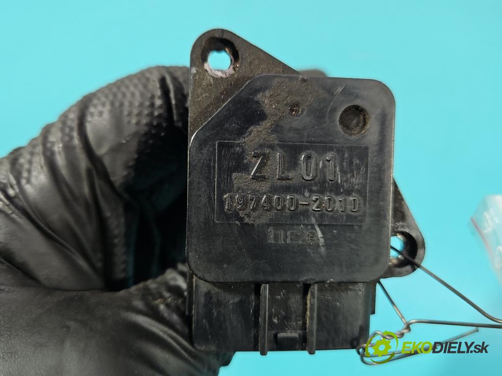 Mazda 3 I BK 2003-2009 1.3b: 84KM manual 62 kW 1349 cm3 5- průtokoměr: 197400-2010 (Váha vzduchu)