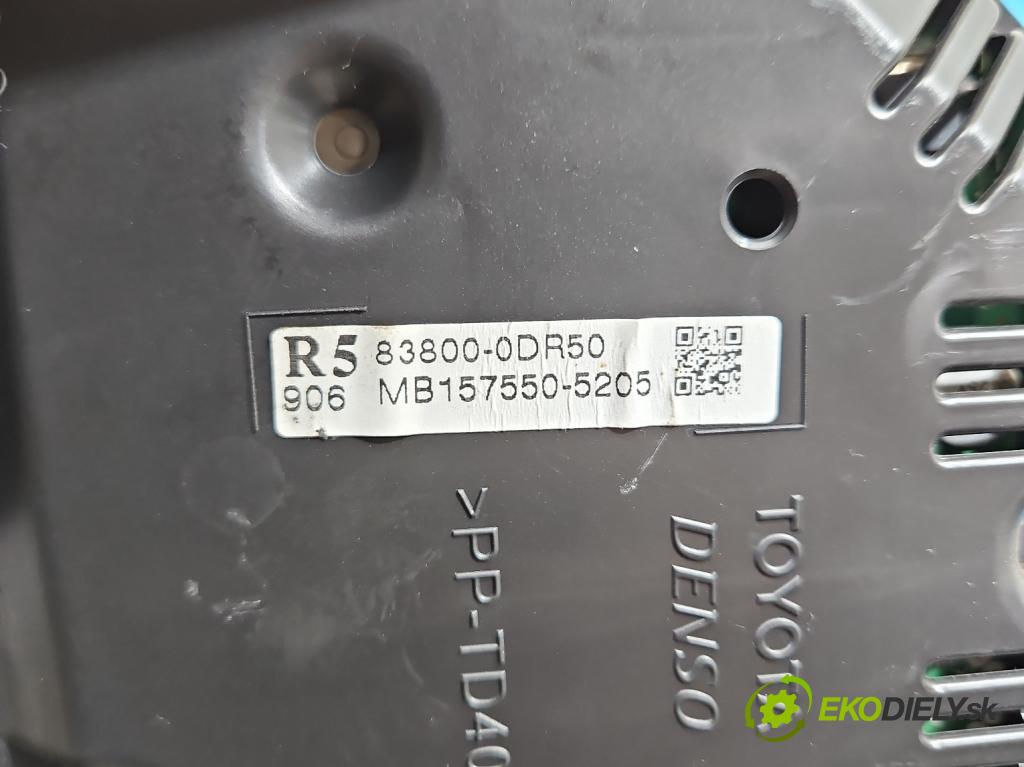 Toyota Yaris III 2011-2020 1.0 vvti 69KM manual 51 kW 998 cm3 5- prístrojovka/ budíky 83800-0DR50 (Prístrojová doska)