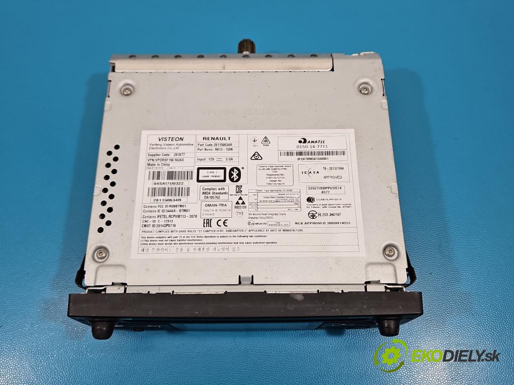 Opel Movano III 2010-2022 2.3 cdti 170 HP manual 125 kW 2299 cm3 2- Radio originál 281150634R