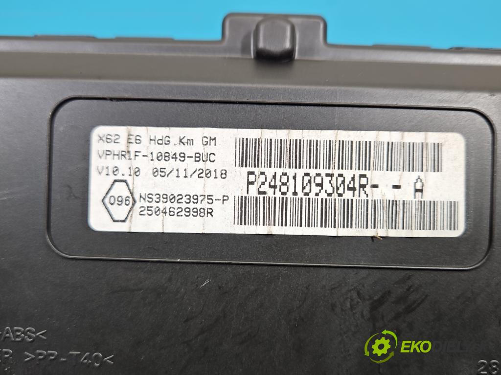 Opel Movano III 2010-2022 2.3 cdti 170 HP manual 125 kW 2299 cm3 2- prístrojovka/ budíky P248109304R (Prístrojová doska)