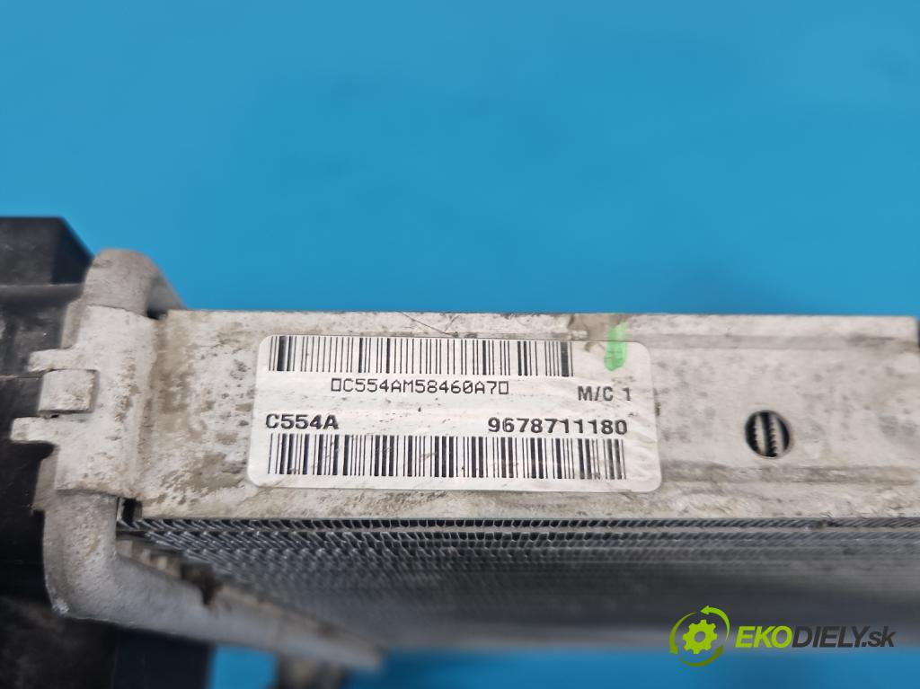 Peugeot 3008 II 2016-2023 1.6 T 300 hp automatic 221 kW 1598 cm3 5- Chladič vody 9678711180 (Vodní chladič)