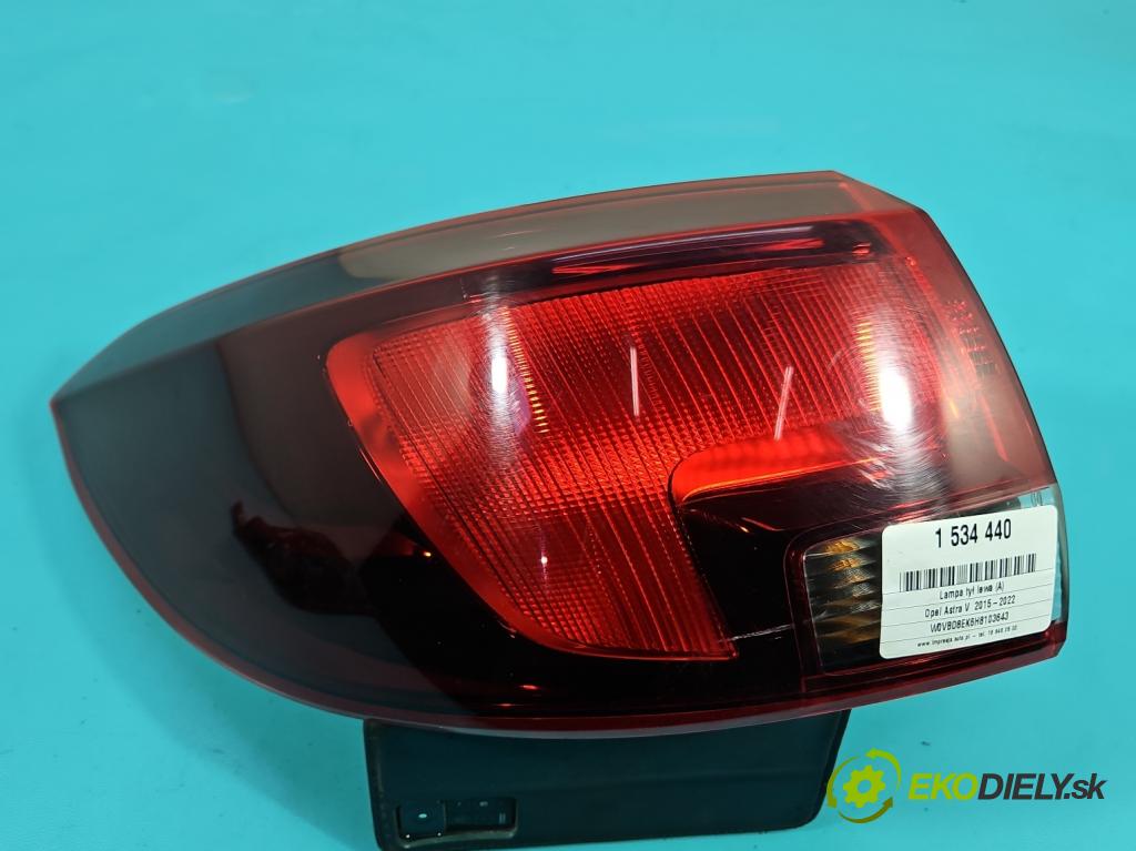 Opel Astra V  2015-2022 1.6 cdti 110 HP manual 81 kW 1598 cm3 5- svetlo / reflektor zadné ľavé 39077374 (Kľučka dverí ostatné)