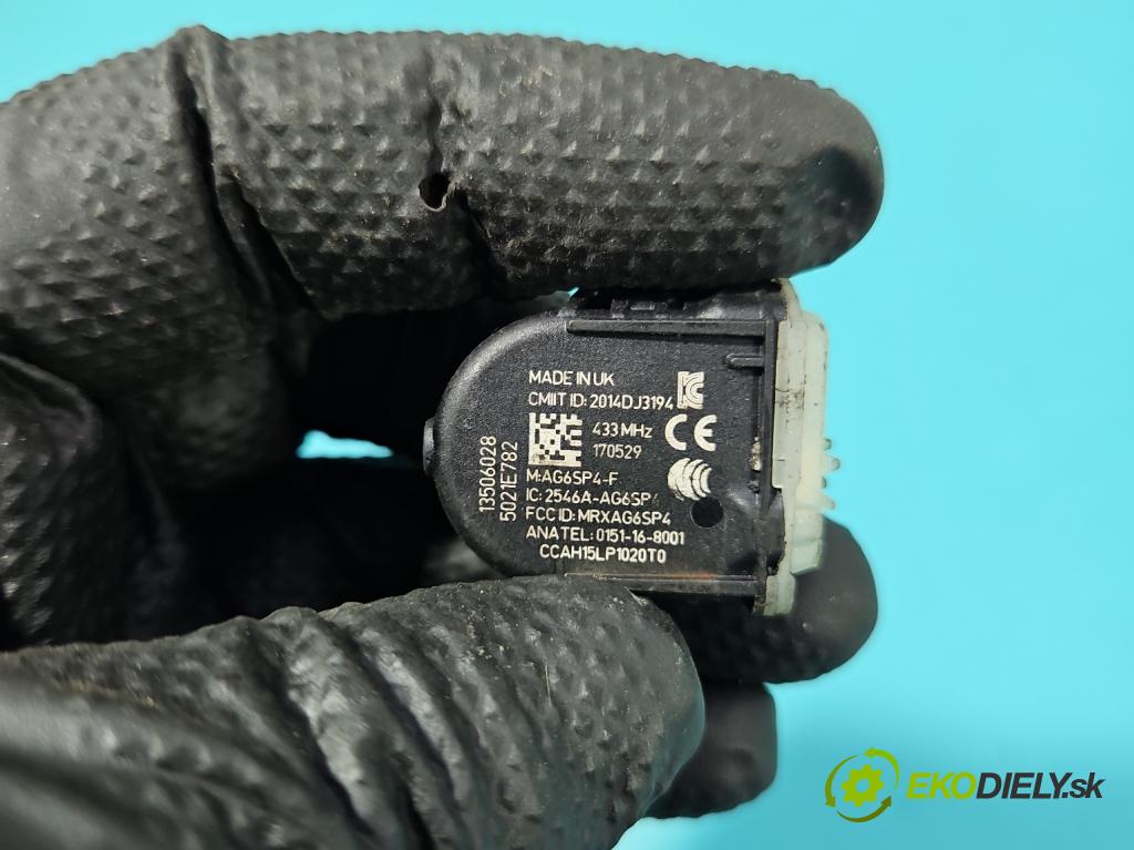 Opel Astra V  2015-2022 1.6 cdti 110 HP manual 81 kW 1598 cm3 5- snímač tlak: pneumatika 13506028 (Snímač tlaku v pneumatike)