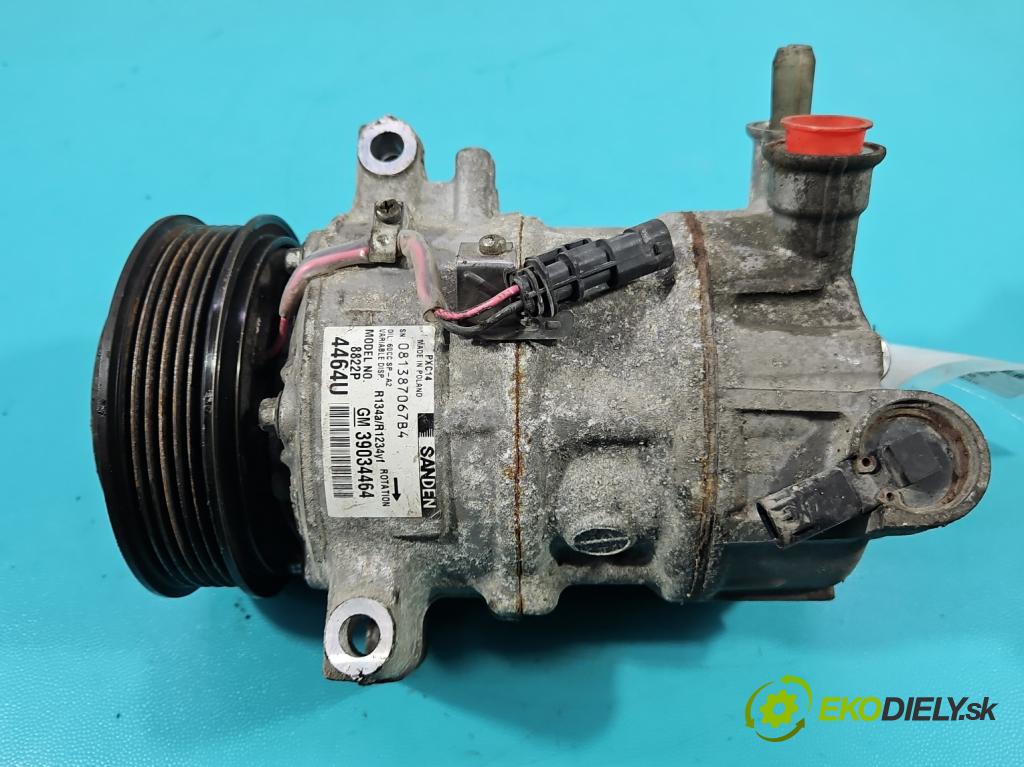 Opel Astra V  2015-2022 1.6 cdti 110 HP manual 81 kW 1598 cm3 5- Kompresor: klimatizácie 39034464 (Kompresor klimatizácie)