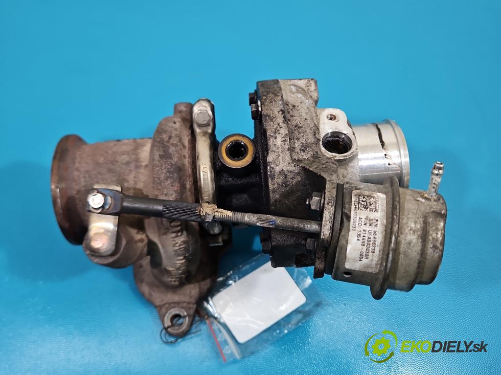 Opel Astra V  2015-2022 1.6 cdti 110 hp manual 81 kW 1598 cm3 5- Turbodmychadlo 55496238 (Kompletní turbodmychadlo)