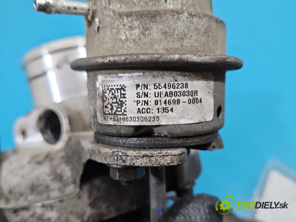 Opel Astra V  2015-2022 1.6 cdti 110 hp manual 81 kW 1598 cm3 5- Turbodmychadlo 55496238 (Kompletní turbodmychadlo)