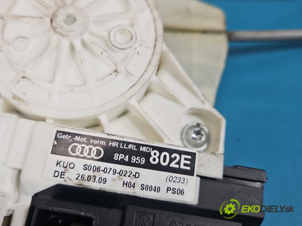 Audi A3 8P 2003-2012 1.9 TDI 105 HP manual 77 kW 1896 cm3 5- mechanizmus okna zadné pravý 8P4959802E