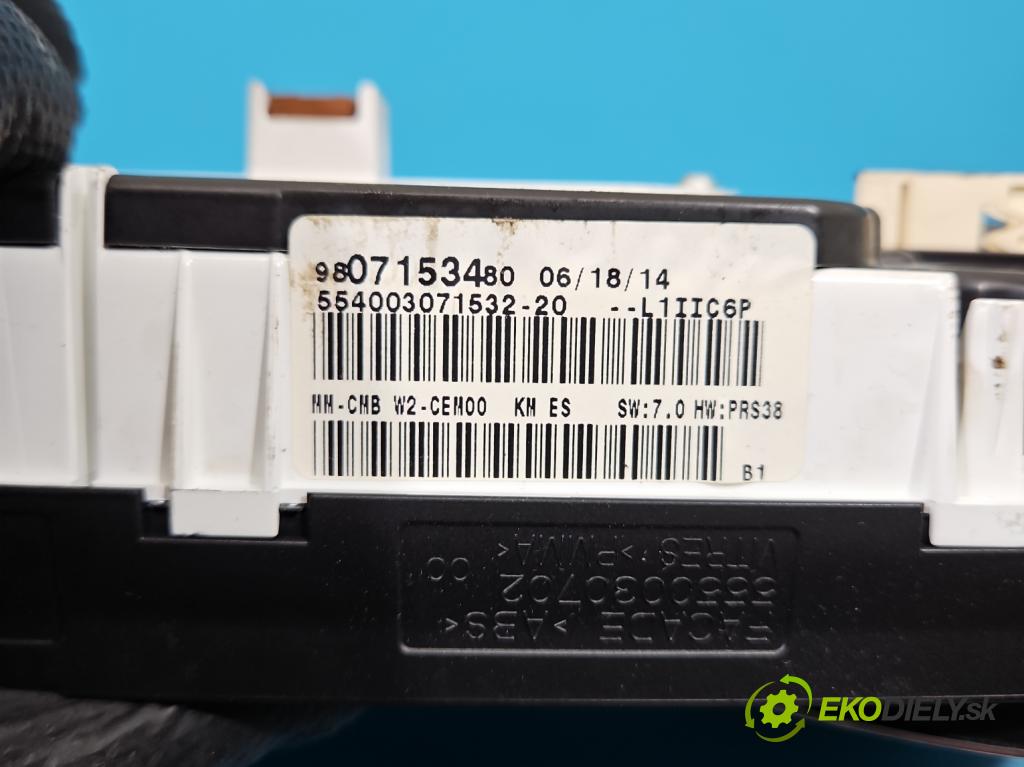 Peugeot 508 I 2010-2018 1.6 thp 156 HP automatic 115 kW 1598 cm3 5- prístrojovka/ budíky 9678565980 (Prístrojová doska)