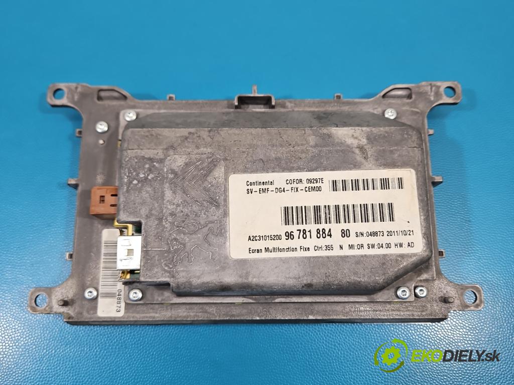 Peugeot 508 I 2010-2018 1.6 thp 156 HP automatic 115 kW 1598 cm3 5- Zobrazit: 9678188480 (Prístrojová doska)