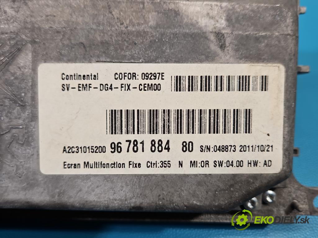 Peugeot 508 I 2010-2018 1.6 thp 156 HP automatic 115 kW 1598 cm3 5- Zobrazit: 9678188480 (Prístrojová doska)