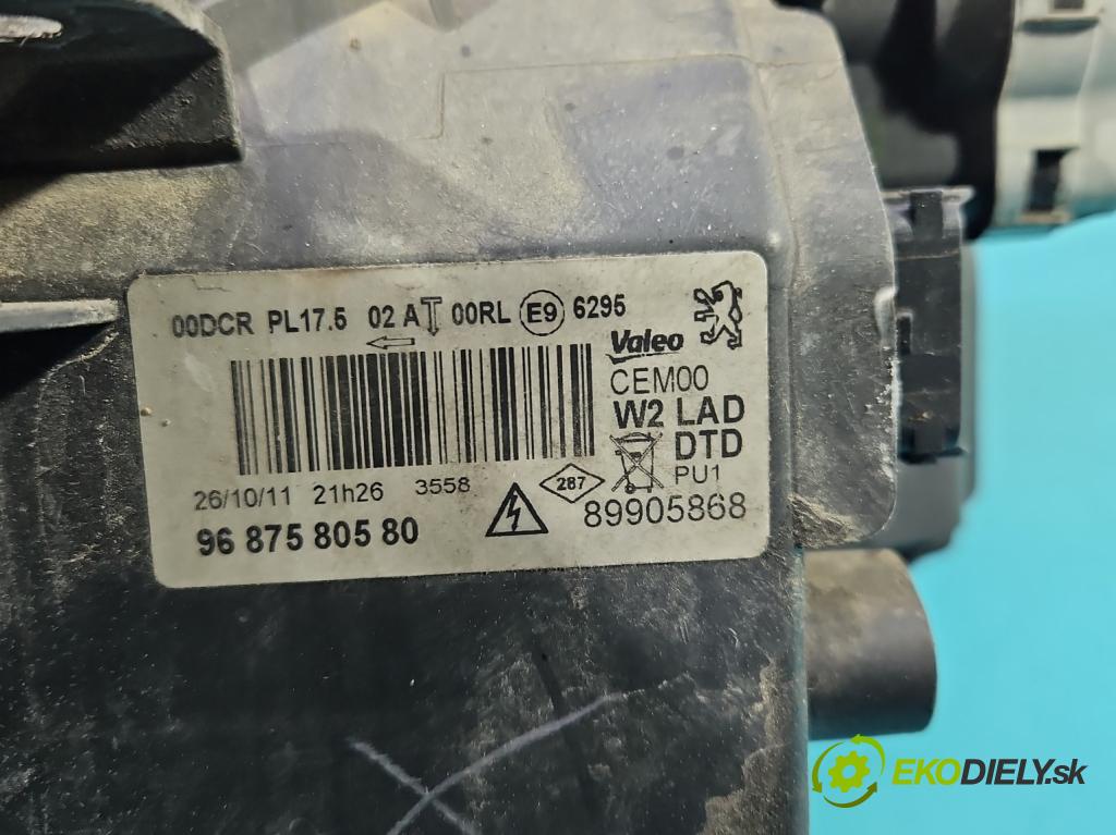 Peugeot 508 I 2010-2018 1.6 thp 156 HP automatic 115 kW 1598 cm3 5- Reflektor: pravý 9687580580 (Svetlo predné pravé)