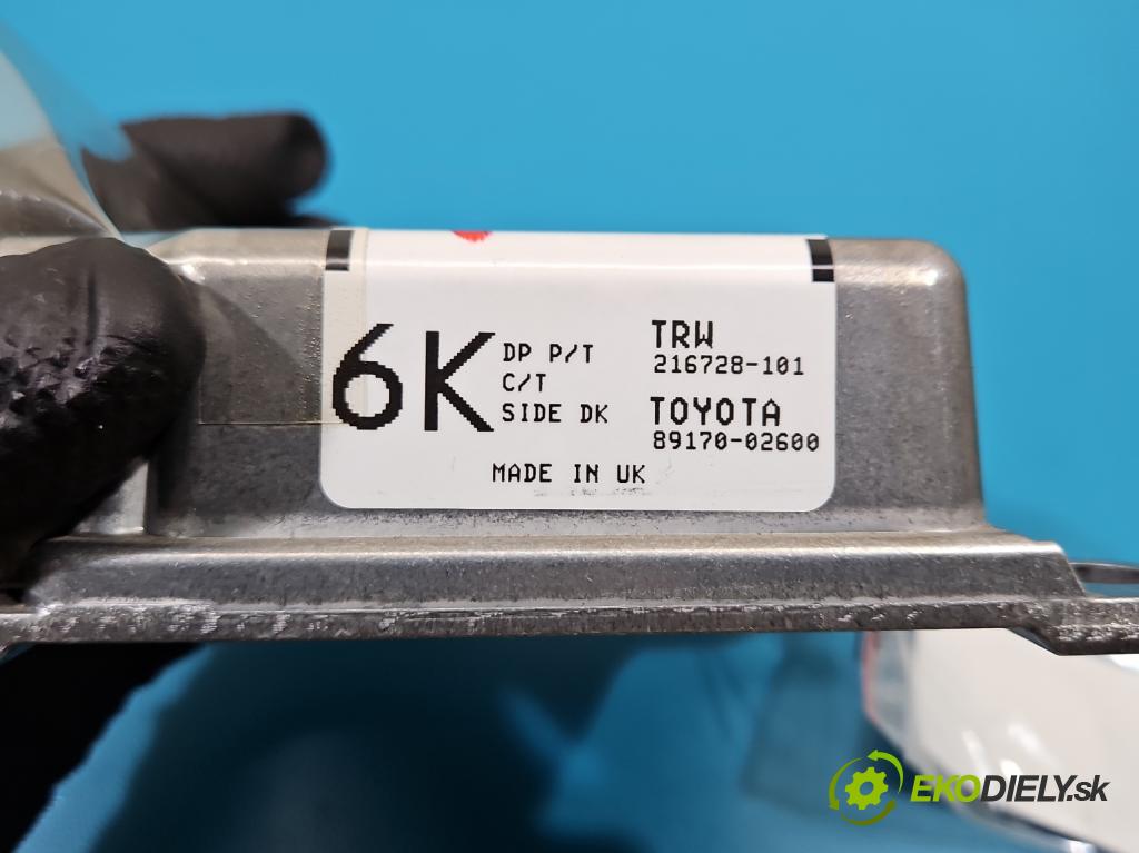 Toyota Corolla E15 2007-2014 1.6 vvti 124hp manual 91 kW 1598 cm3 4- riadiaca jednotka vankúše: 89170-02600