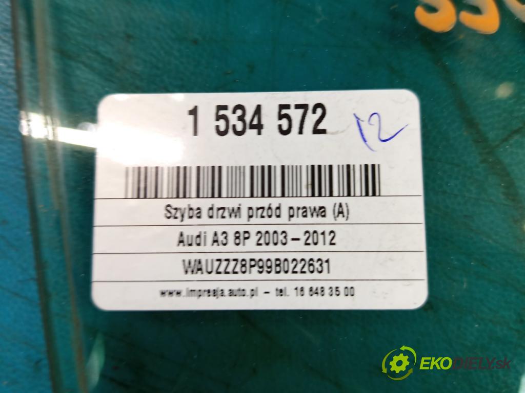Audi A3 8P 2003-2012 1.9 TDI 105 HP manual 77 kW 1896 cm3 5- sklo dvere predné pravé