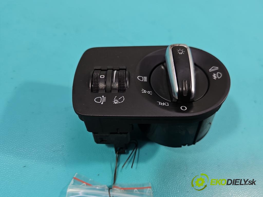 Audi A3 8P 2003-2012 1.9 TDI 105 hp manual 77 kW 1896 cm3 5- Přepínač světel na deska: 8P1941531BA