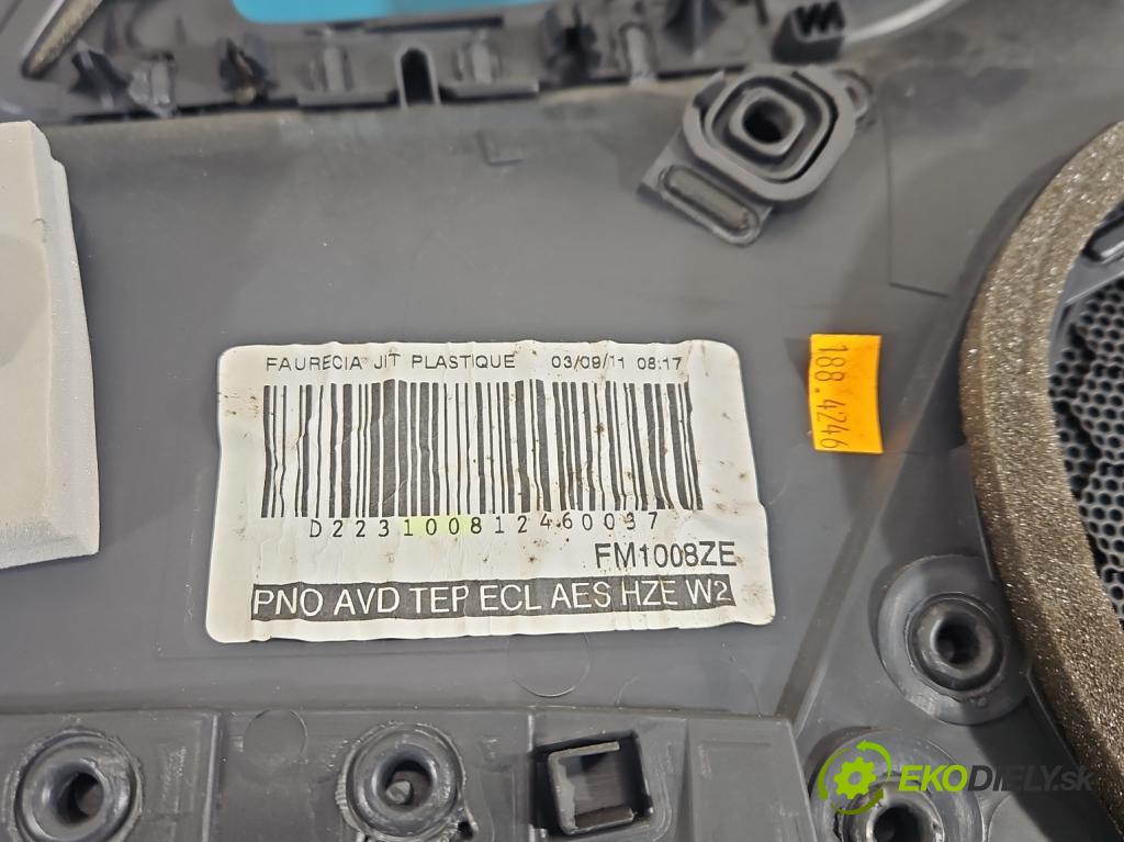Peugeot 508 I 2010-2018 1.6 thp 156 HP automatic 115 kW 1598 cm3 5- Čalounictví: dvere predné pravé 96709408ZE