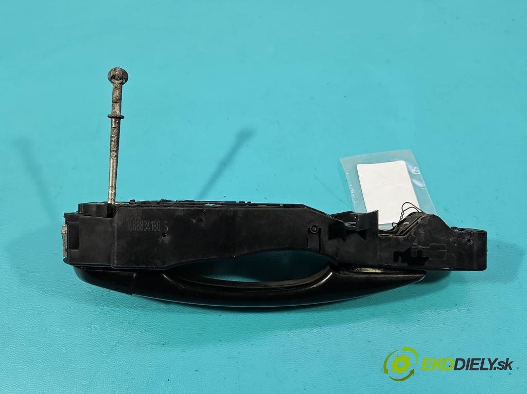 Peugeot 508 I 2010-2018 1.6 thp 156 HP automatic 115 kW 1598 cm3 5- rukoväť predné ľavé mimo: 9688834180 (Kľučka dverí vonkajšia predná ľavá)