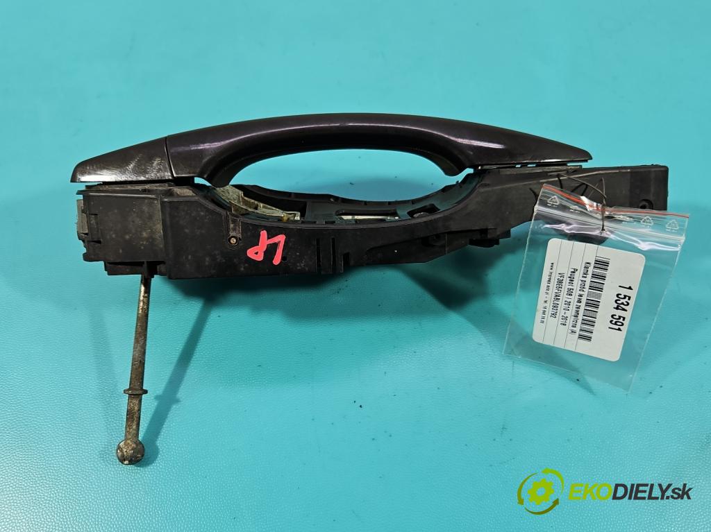 Peugeot 508 I 2010-2018 1.6 thp 156 HP automatic 115 kW 1598 cm3 5- rukoväť predné ľavé mimo: 9688834180 (Kľučka dverí vonkajšia predná ľavá)