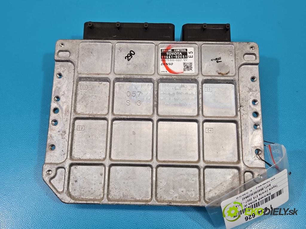 Toyota Corolla E15 2007-2014 1.6 vvti 124hp manual 91 kW 1598 cm3 4- riadiaca jednotka motora 89661-02E51