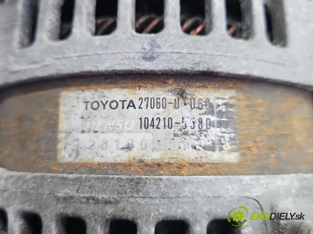 Toyota Corolla E15 2007-2014 1.6 vvti 124hp manual 91 kW 1598 cm3 4- Alternator 27060-0T060 (Alternátor)