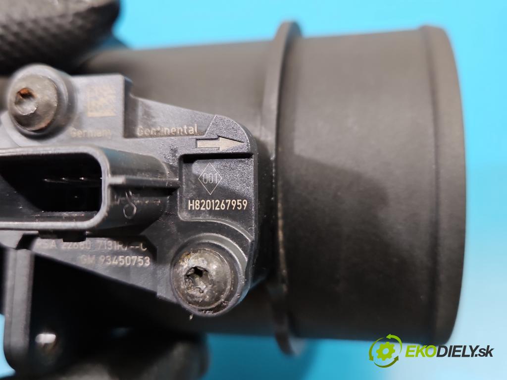 Opel Movano III 2010-2022 2.3 cdti 170 HP manual 125 kW 2299 cm3 2- průtokoměr: 165765213R (Váha vzduchu)