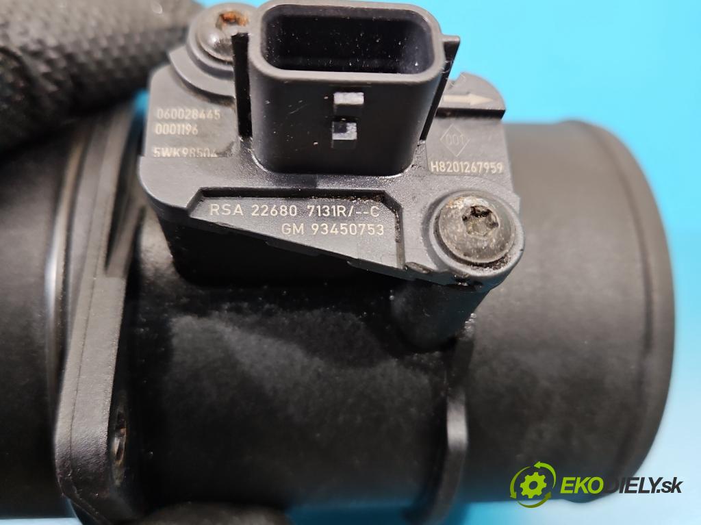 Opel Movano III 2010-2022 2.3 cdti 170 HP manual 125 kW 2299 cm3 2- průtokoměr: 165765213R (Váha vzduchu)