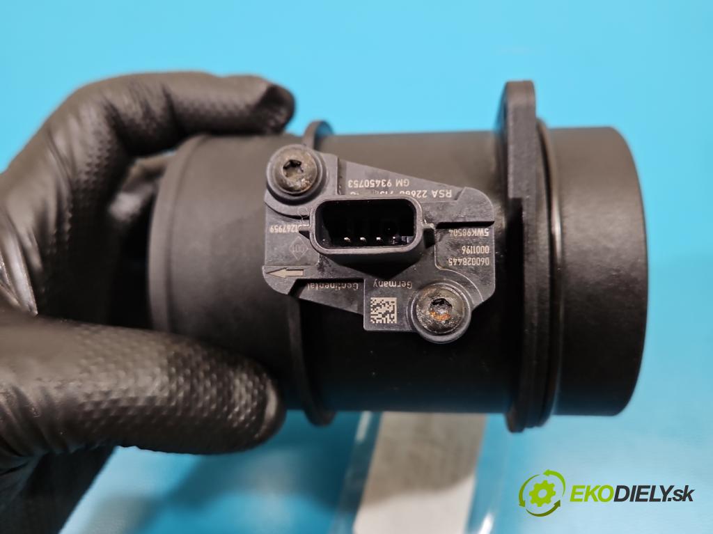 Opel Movano III 2010-2022 2.3 cdti 170 HP manual 125 kW 2299 cm3 2- průtokoměr: 165765213R (Váha vzduchu)