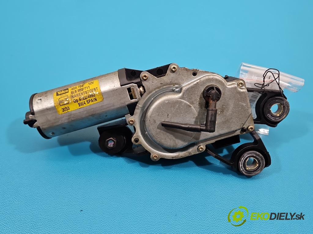 Seat Ibiza III 6L 2002-2008 1.4 TDI 80 HP manual 59 kW 1422 cm3 3- motor stieračov zadné 6L955711