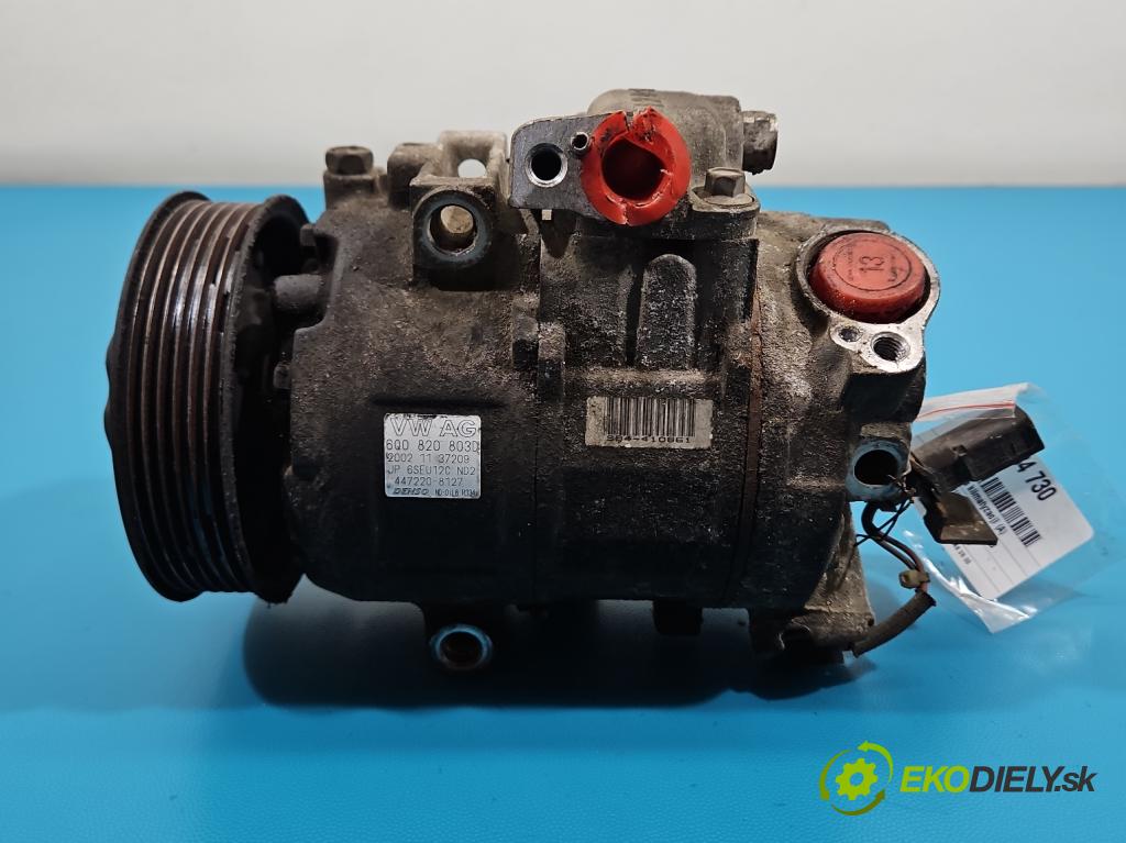 Seat Ibiza III 6L 2002-2008 1.4 TDI 80 HP manual 59 kW 1422 cm3 3- Kompresor: klimatizácie 6Q0820803D (Kompresor klimatizácie)