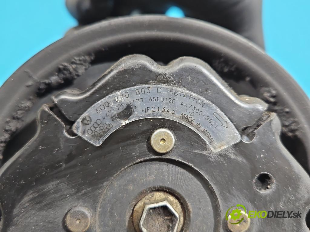 Seat Ibiza III 6L 2002-2008 1.4 TDI 80 HP manual 59 kW 1422 cm3 3- Kompresor: klimatizácie 6Q0820803D (Kompresor klimatizácie)