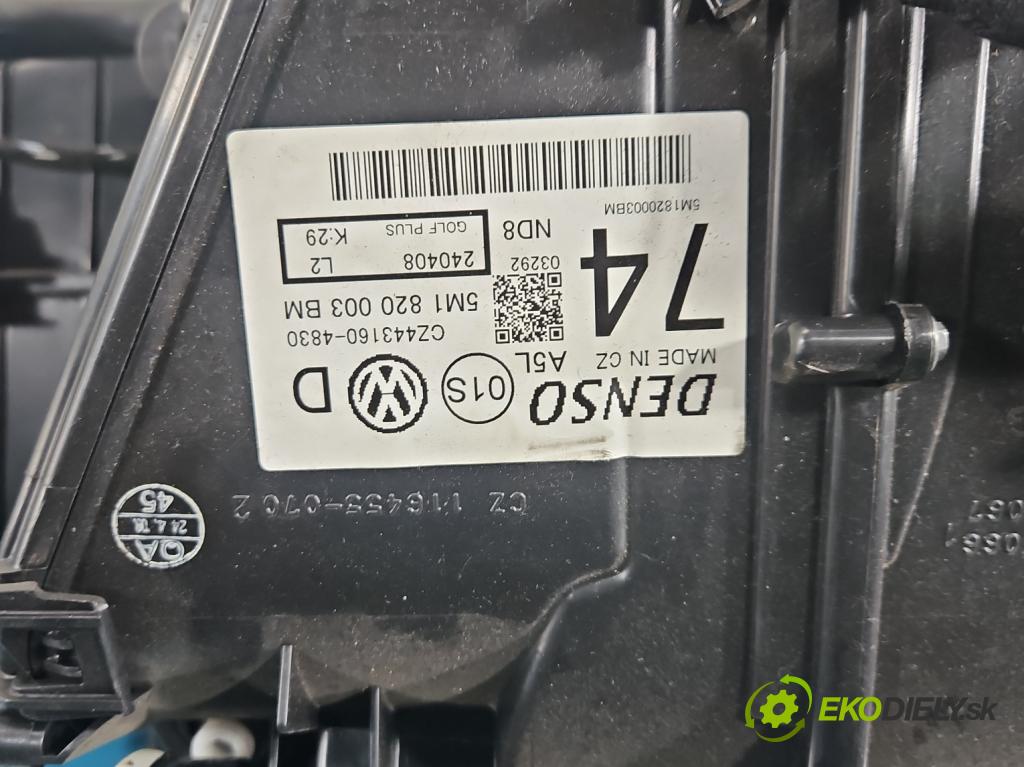 Vw Tiguan I 2007-2016 1.4 TSI 150 hp manual 110 kW 1399 cm3 5- radiátor 5M1820003BM (Radiátor topení)