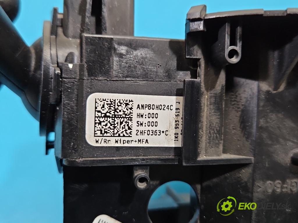 Vw Tiguan I 2007-2016 1.4 TSI 150 HP manual 110 kW 1399 cm3 5- prepínač komplex: 1K0953503EP (Prepínacie páčky pod volantom)