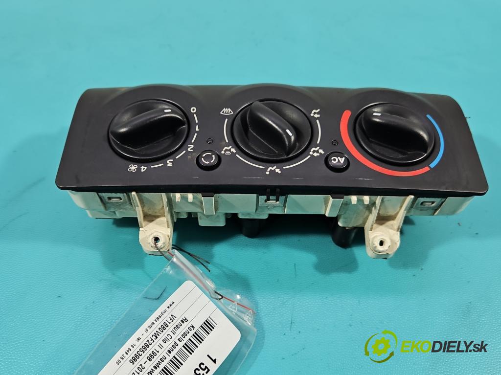 Renault Clio II 1998-2012 1.2 16v 75 HP manual 55 kW 1149 cm3 5- panel kúrenia 8200147180