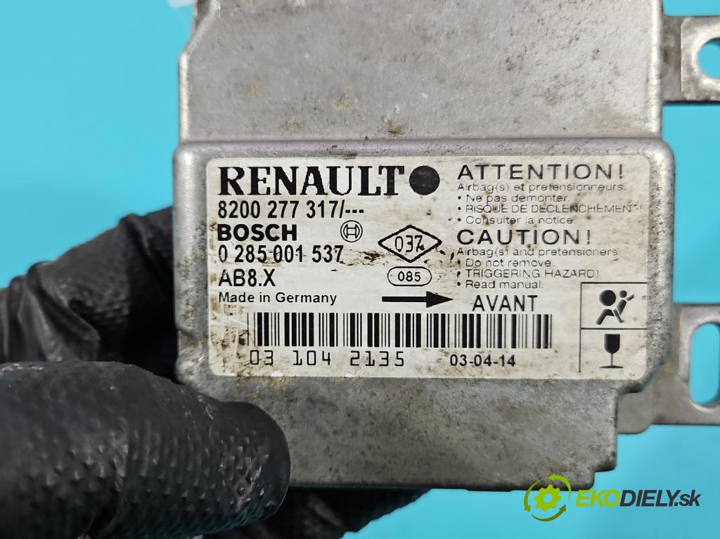 Renault Clio II 1998-2012 1.2 16v 75 HP manual 55 kW 1149 cm3 5- riadiaca jednotka vankúše: 8200277317