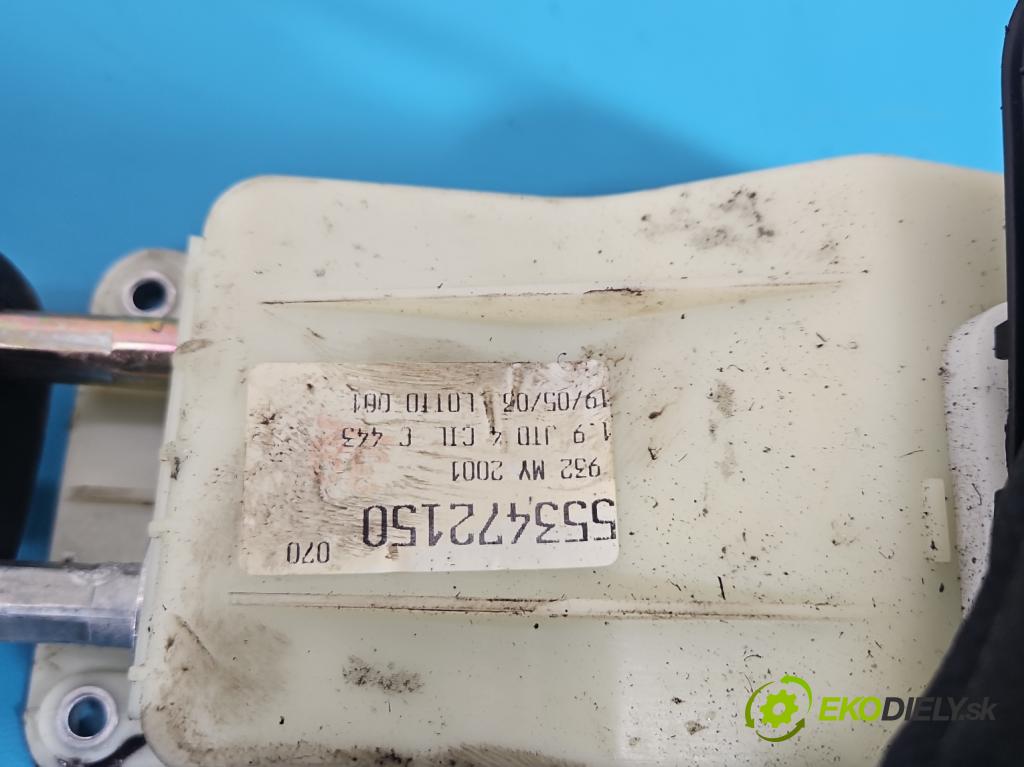 Alfa romeo 156 1.9 jtd 140 HP manual 103 kW 1910 cm3 4- Páka: Změny: stupeň,rýchlosť 553472150 (Rýchlostná páka (kulisa))