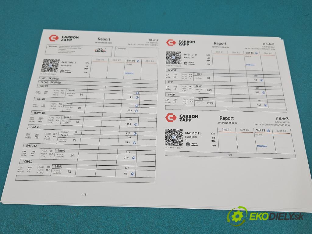 Alfa romeo 156 1.9 jtd 140 hp manual 103 kW 1910 cm3 4- vstřikovač 0445110111 (Vstřikovač paliva)