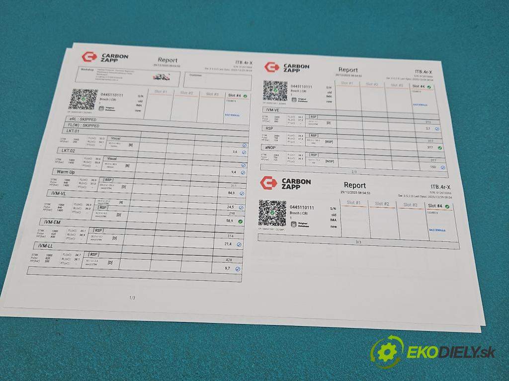 Alfa romeo 156 1.9 jtd 140 hp manual 103 kW 1910 cm3 4- vstřikovač 0445110111 (Vstřikovač paliva)