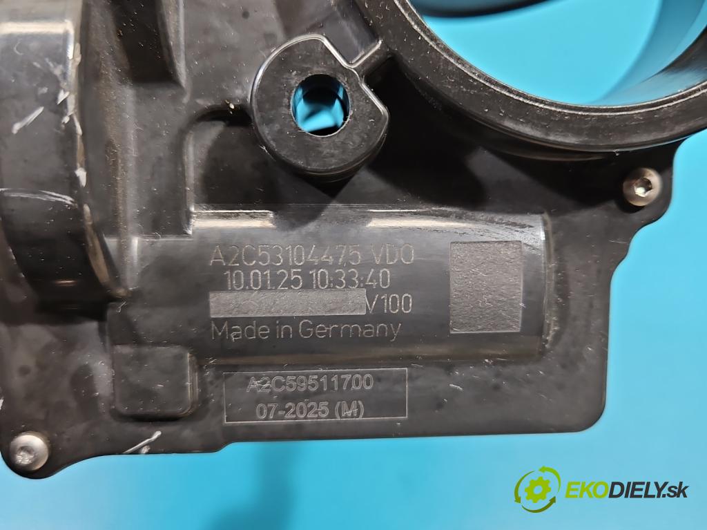 Vw Tiguan I 2007-2016 1.4 TSI 150 HP manual 110 kW 1399 cm3 5- klapka A2C59511700 (Škrtiaca klapka)