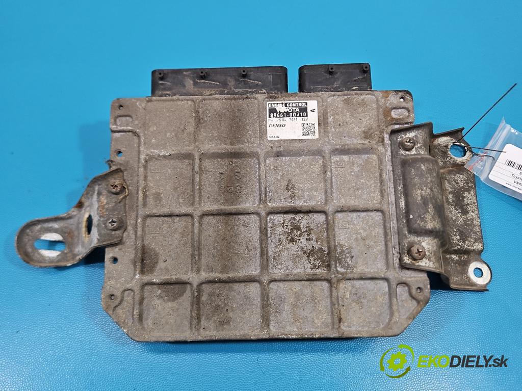 Toyota Yaris II 2005-2011 1.3 vvti 87 HP manual 64 kW 1298 cm3 5- riadiaca jednotka motora 89661-0D310