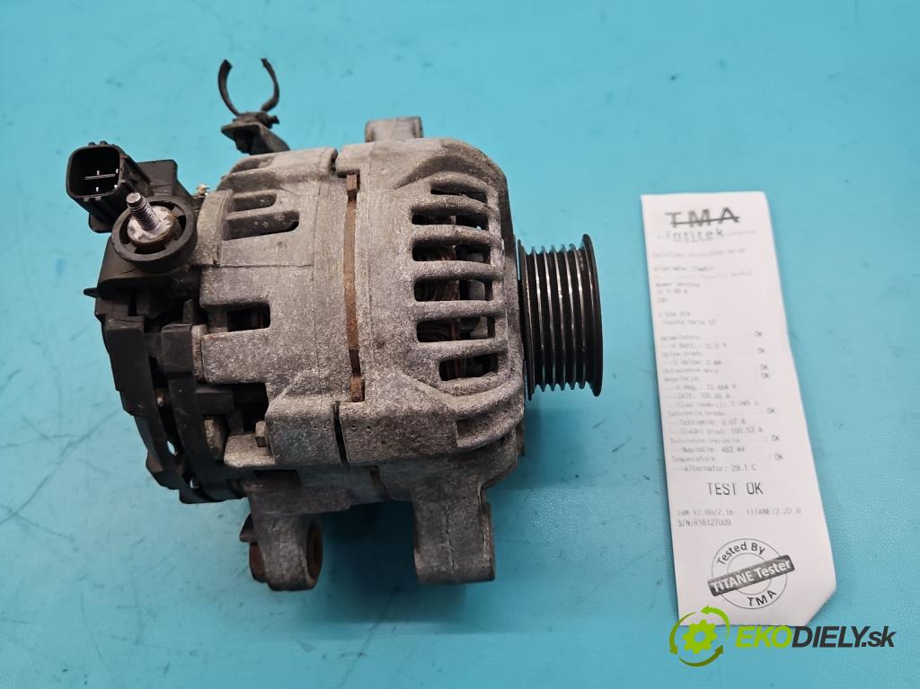 Toyota Yaris II 2005-2011 1.3 vvti 87 HP manual 64 kW 1298 cm3 5- Alternator 27060-0J061 (Alternátor)
