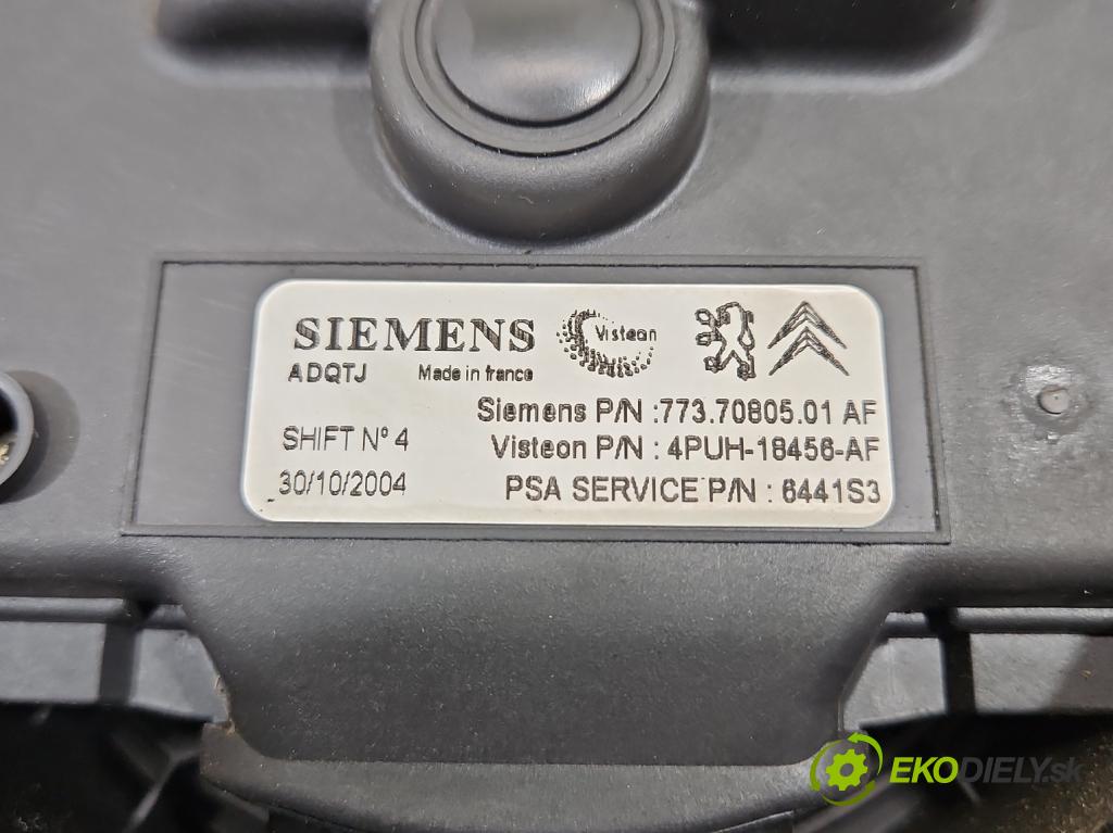 Peugeot 407 1.8 16v 116 HP manual 85 kW 1749 cm3 4- ventilátor vzduchu 7737080501