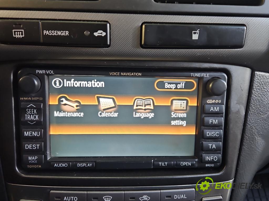 Toyota Avensis II T25 2003-2008 2.2 d-cat 177 HP manual 130 kW 2231 cm3 5- Radio originál 08332-00916