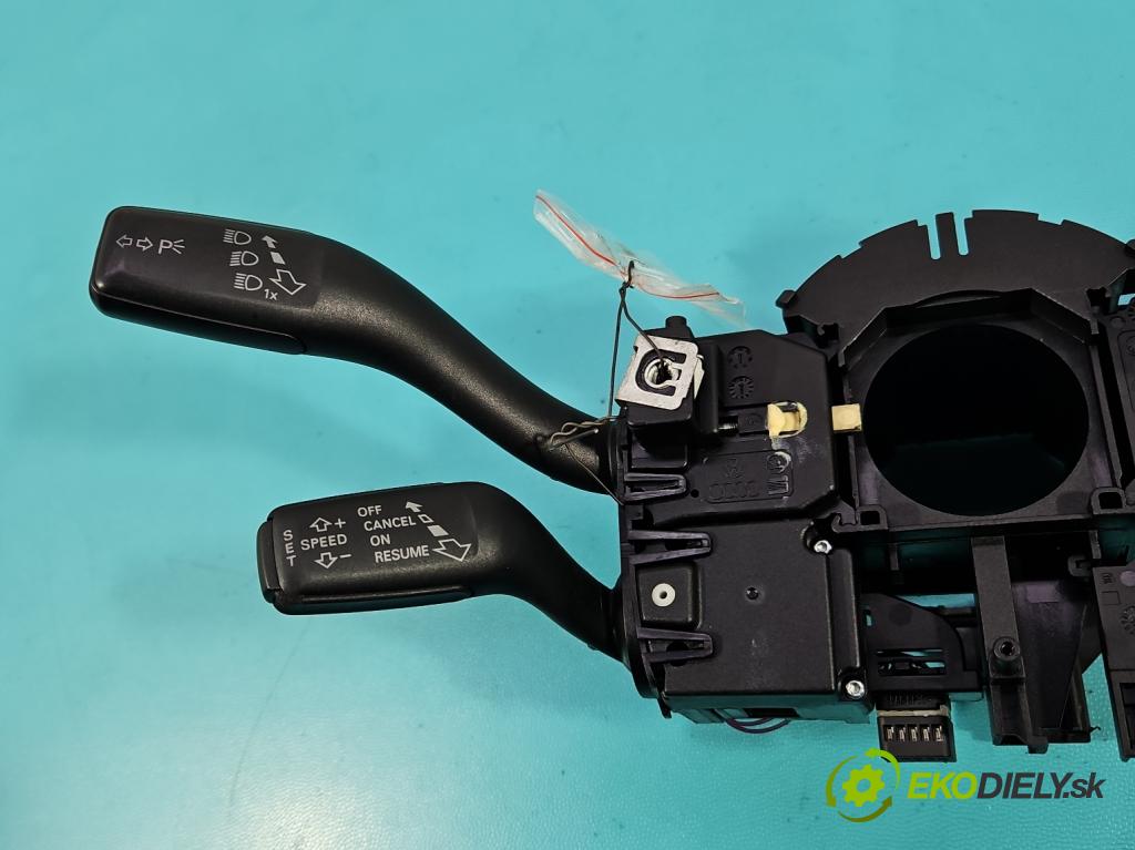 Audi A3 8P 2003-2012 1.9 TDI 105 HP manual 77 kW 1896 cm3 5- prepínač komplex: 8P0953519E (Prepínacie páčky pod volantom)