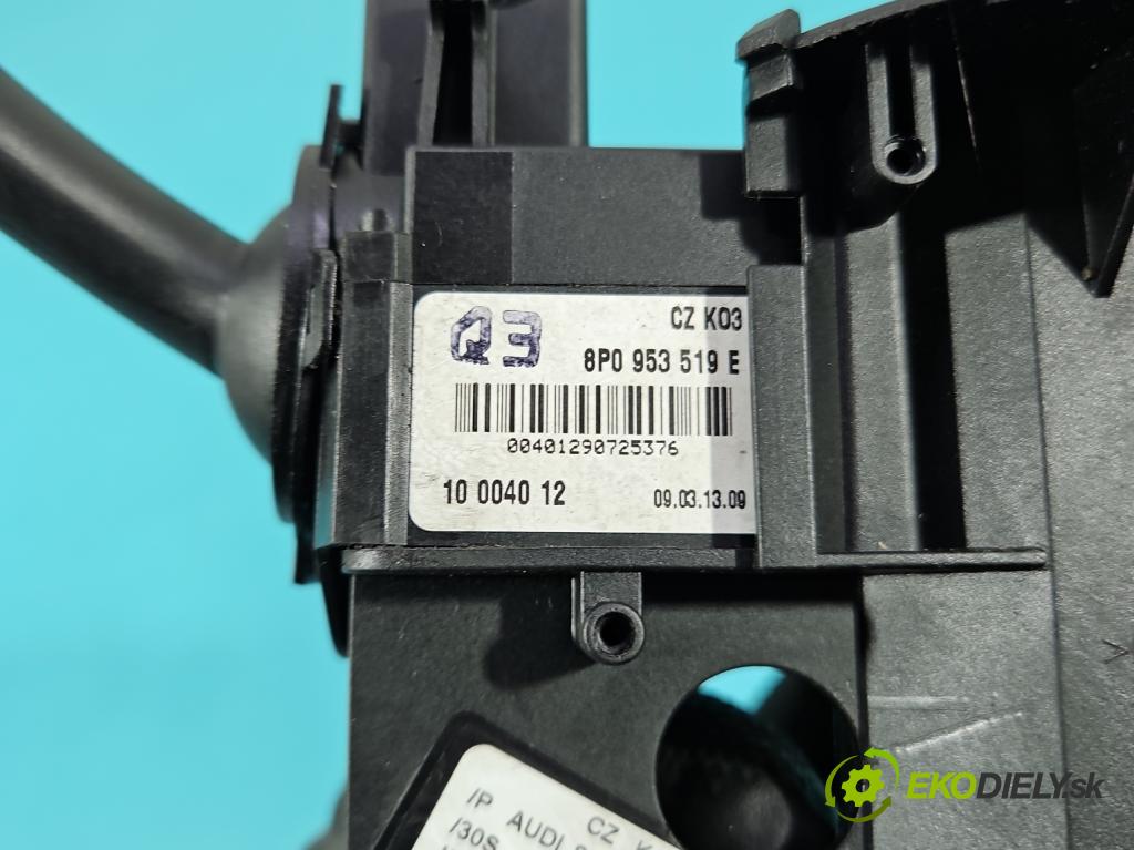 Audi A3 8P 2003-2012 1.9 TDI 105 HP manual 77 kW 1896 cm3 5- prepínač komplex: 8P0953519E (Prepínacie páčky pod volantom)