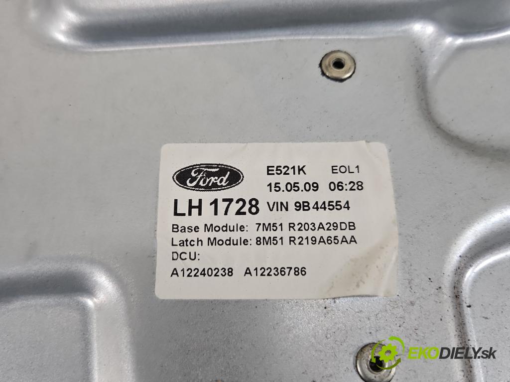 Ford Kuga Mk1 2008-2013 2.0 tdci 136 HP manual 100 kW 1997 cm3 5- mechanizmus okna predné ľavý 7M51-R203A29-DB