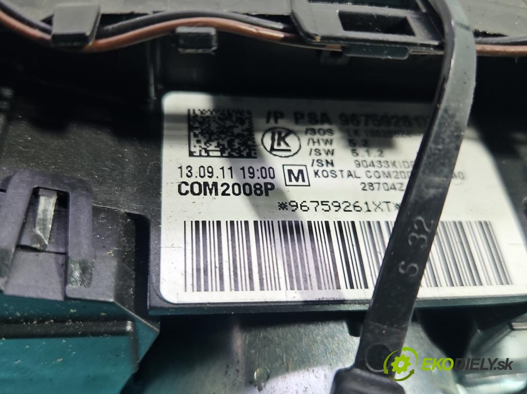 Peugeot 508 I 2010-2018 1.6 thp 156 HP automatic 115 kW 1598 cm3 5- prepínač komplex: 96759261XT (Prepínacie páčky pod volantom)